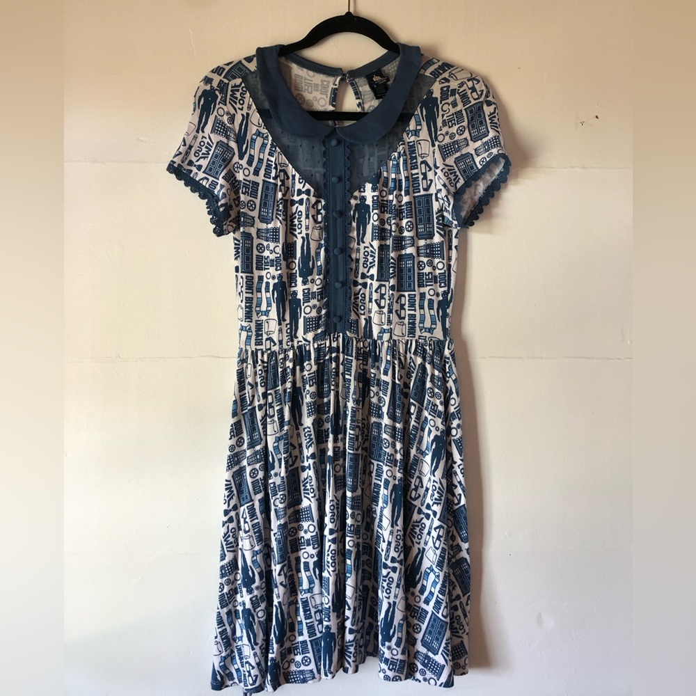 Hot Topic BBC Dr. Who Tardis women’s S skater dress novelty party movies Summer